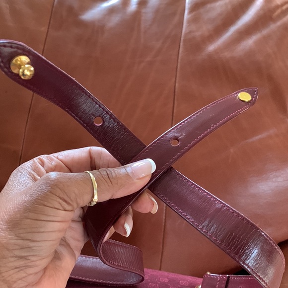 ❤️💋VALENTINES DAY SALE💋❤️ Classy Vintage GUCCI Top Handle/Adjust Shoulder Bag - Picture 14 of 17